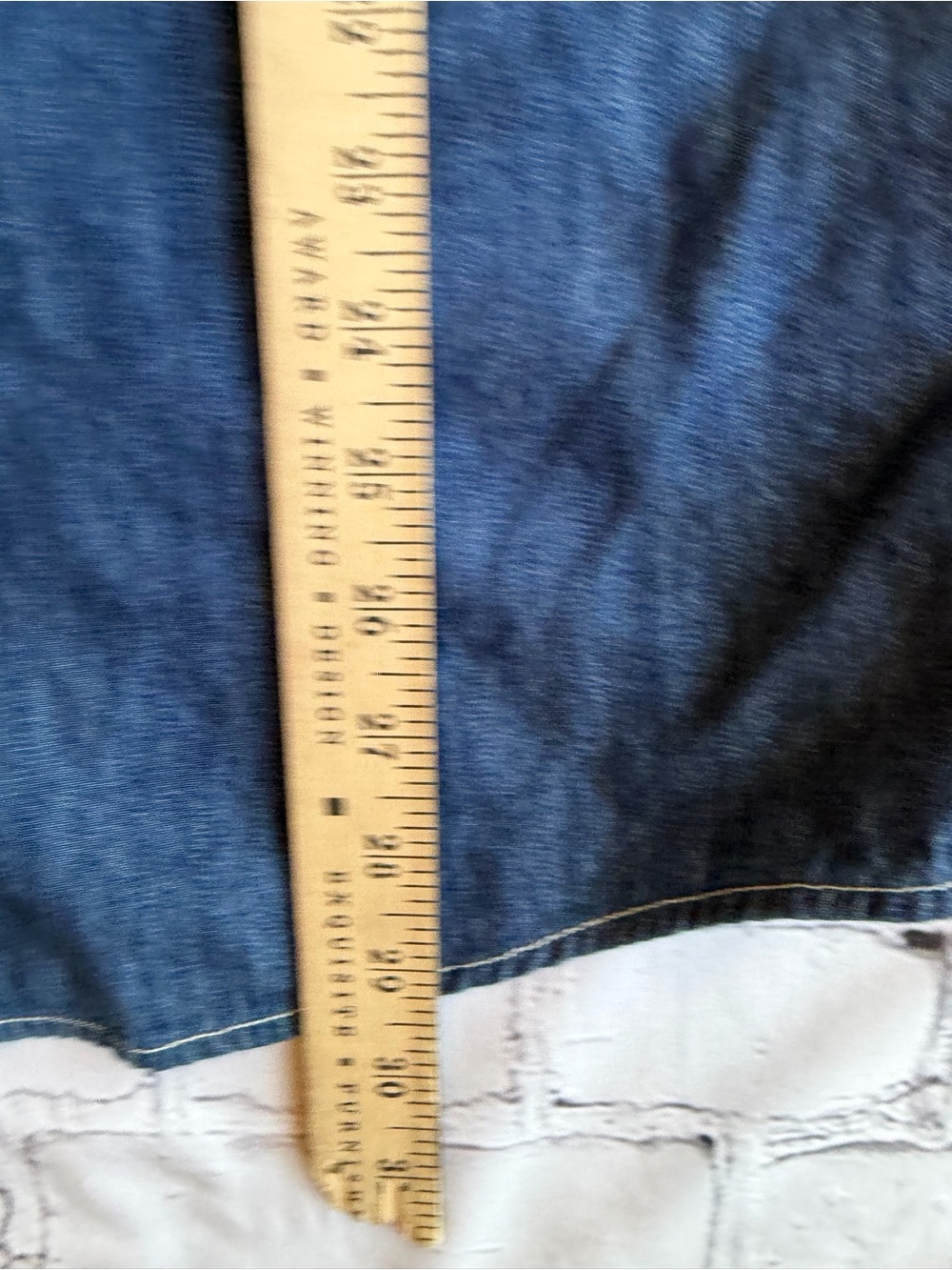 Scotch & Soda Men’s Long Sleeve Button-Down Denim Shirt Blauw EUC Size Large - Picture 8 of 16